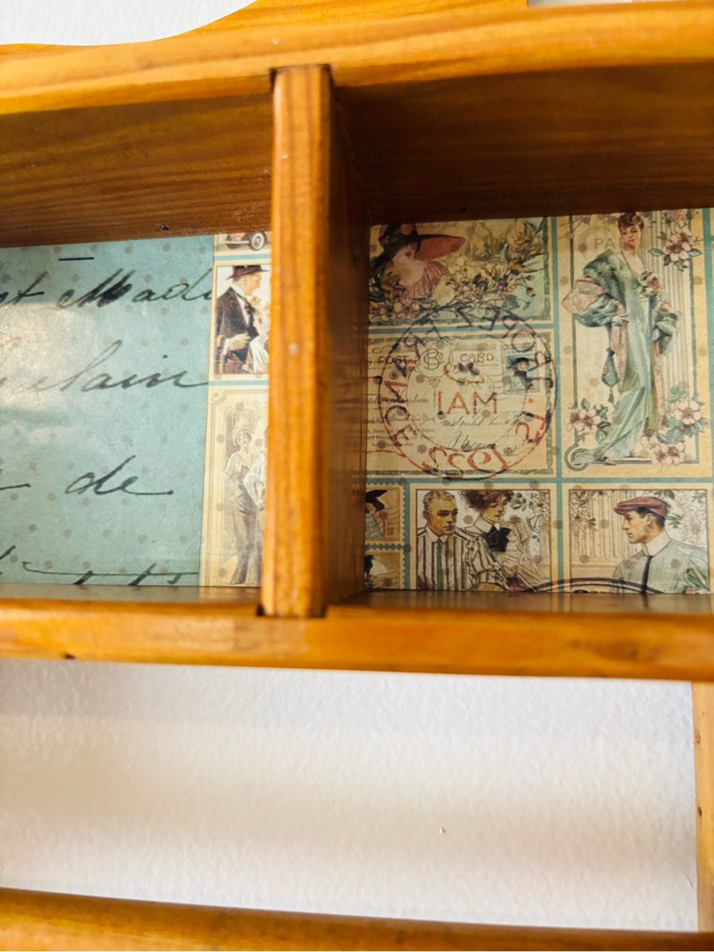 Vintage Wood Wall Shelf - Picture 7 of 9